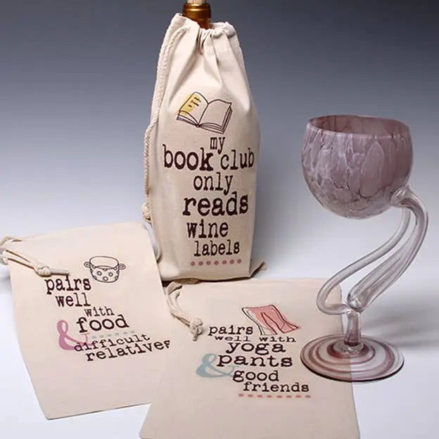 Pairs Well With Wine Tote Bag Sampler LIANE FRIED STUDIO
