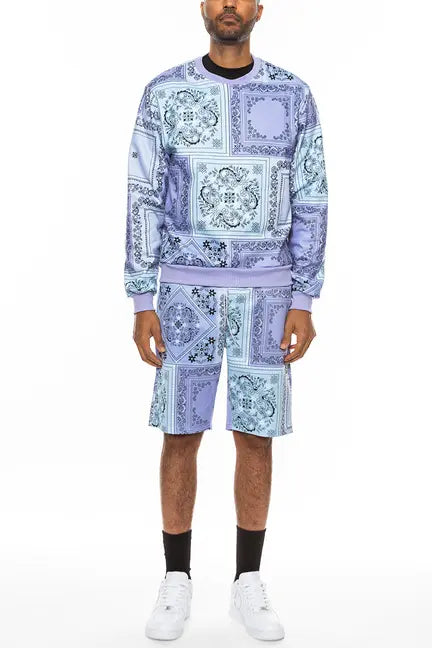 Paisley All Over Print Crew Set WEIV