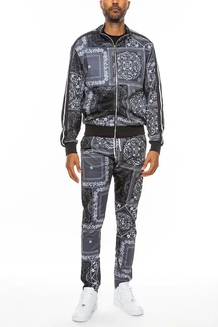 Paisley All Over Print Track Jacket Set WEIV