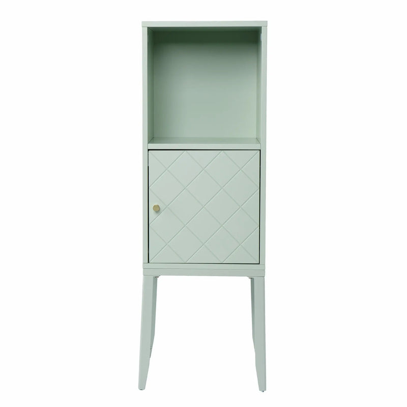 Pale Green Crosshatch Accent Storage Cabinet Homeroots Kitchen & Dining