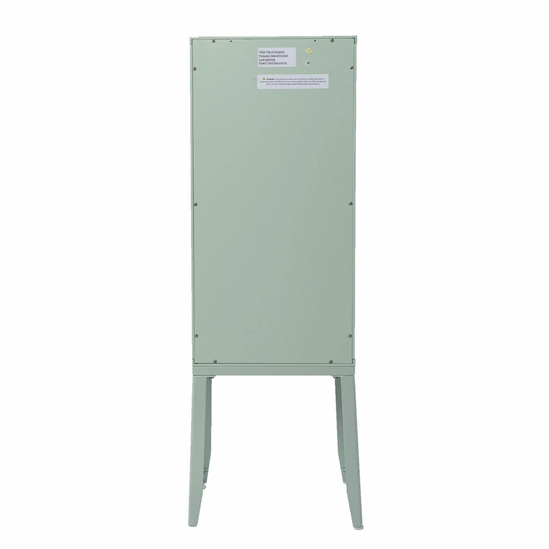 Pale Green Crosshatch Accent Storage Cabinet Homeroots Kitchen & Dining