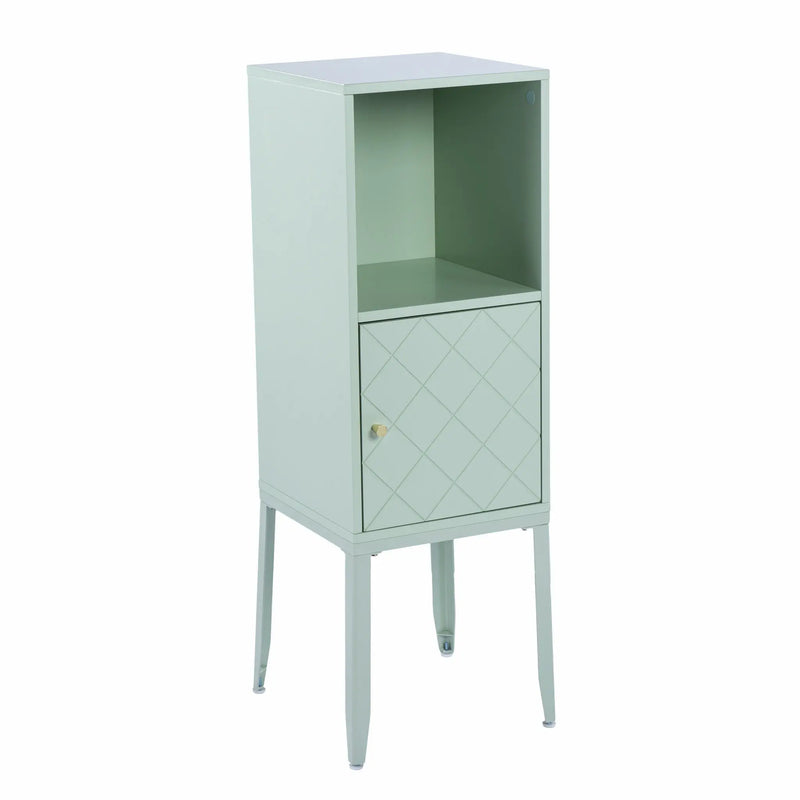Pale Green Crosshatch Accent Storage Cabinet Homeroots Kitchen & Dining