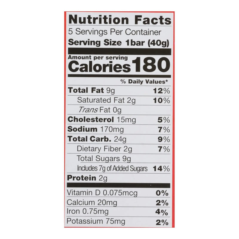 Pamela's Products - Oat Chocolate Chip Whenever Bars - Peanut Butter - Case Of 6 - 1.41 Oz. Pamela's Products