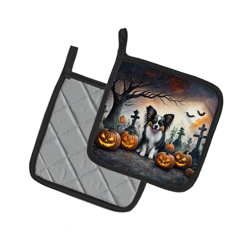 Papillon Spooky Halloween Foam Coasters Caroline's Treasures