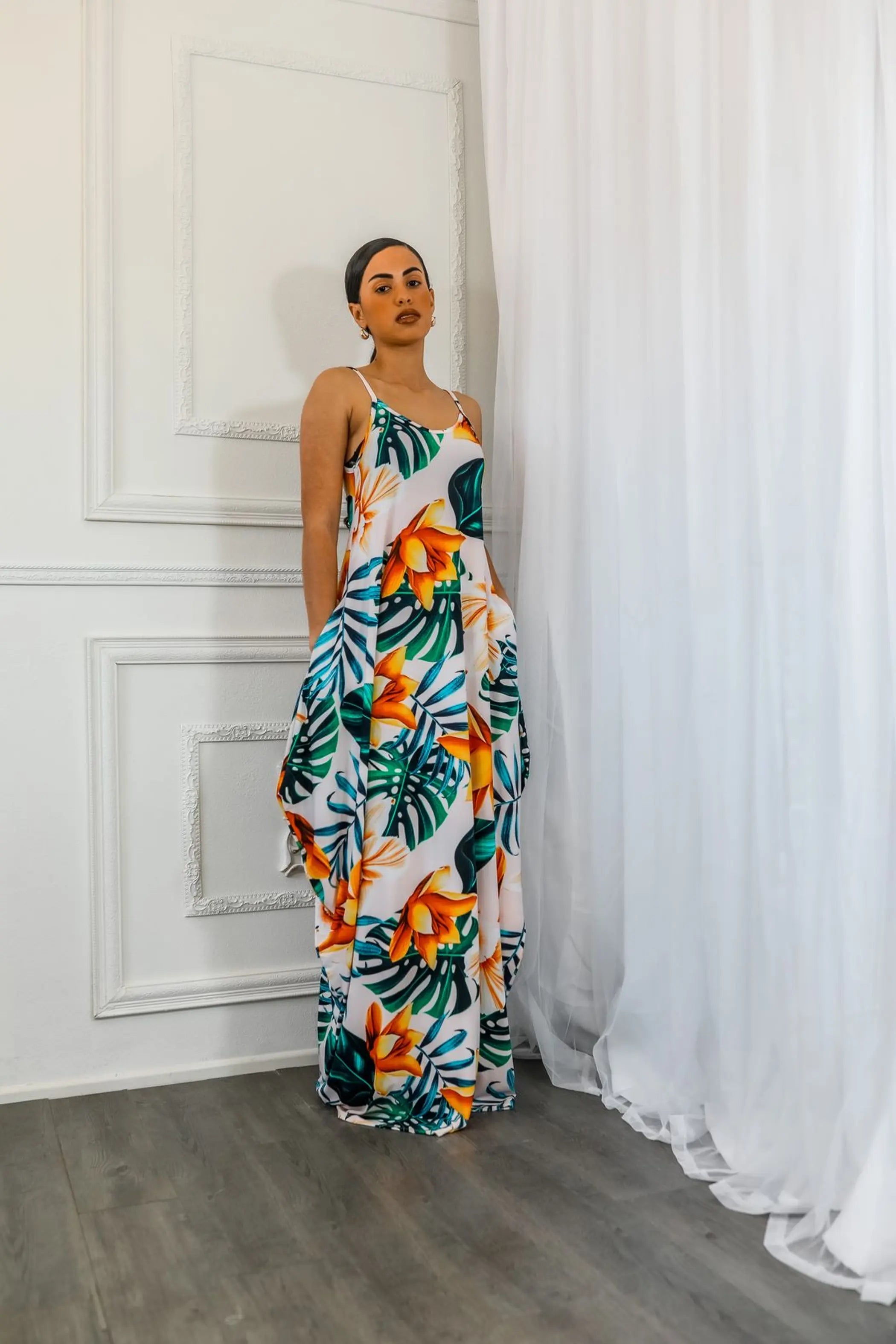Paradise Island Flow Maxi Dress with Side Pockets SurelyMine