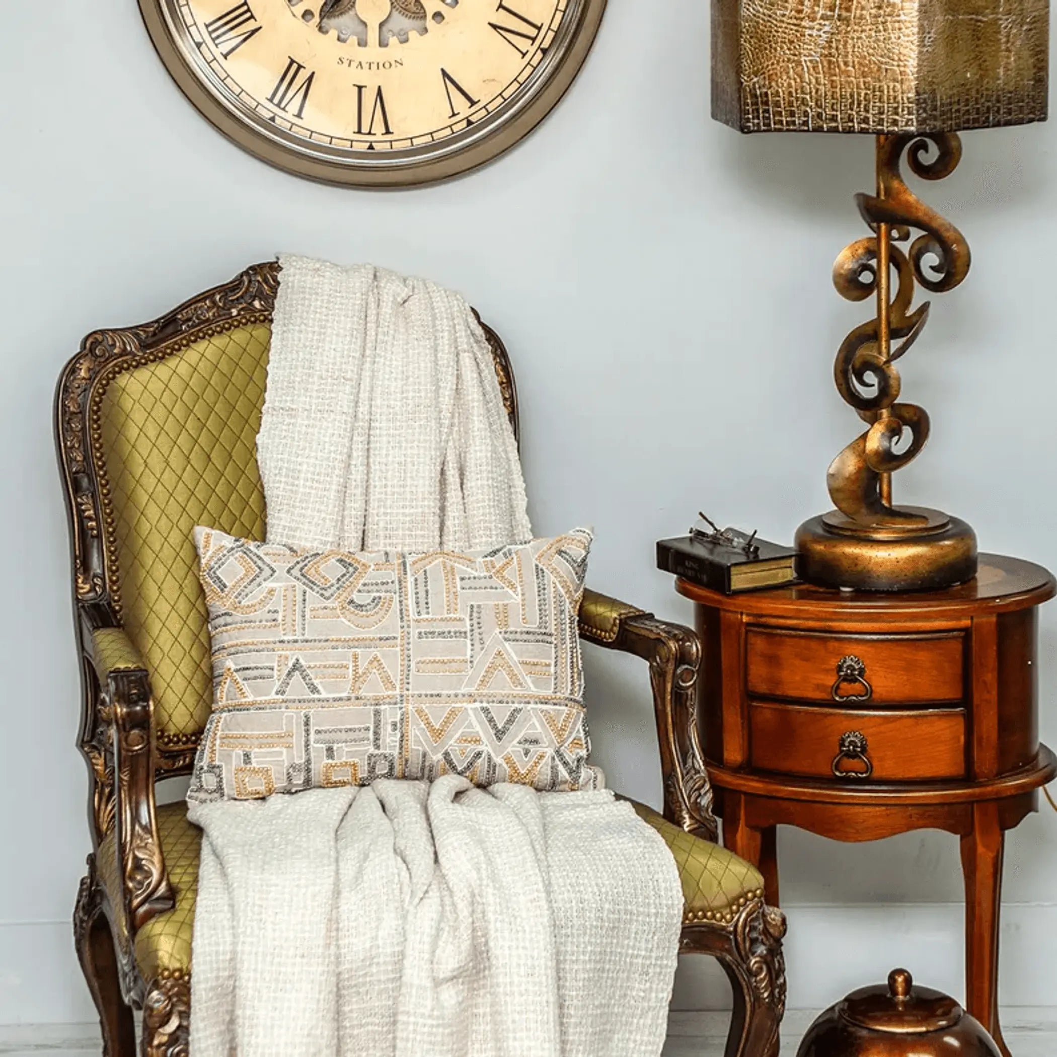 Parkland Collection Azar Contemporary Beige Pillow Cover With Poly Insert Parkland Collection