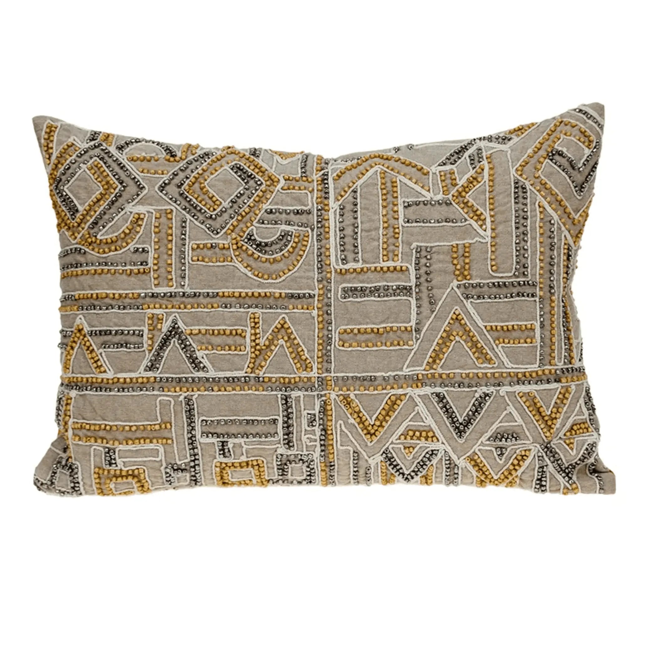 Parkland Collection Azar Contemporary Beige Pillow Cover With Poly Insert Parkland Collection