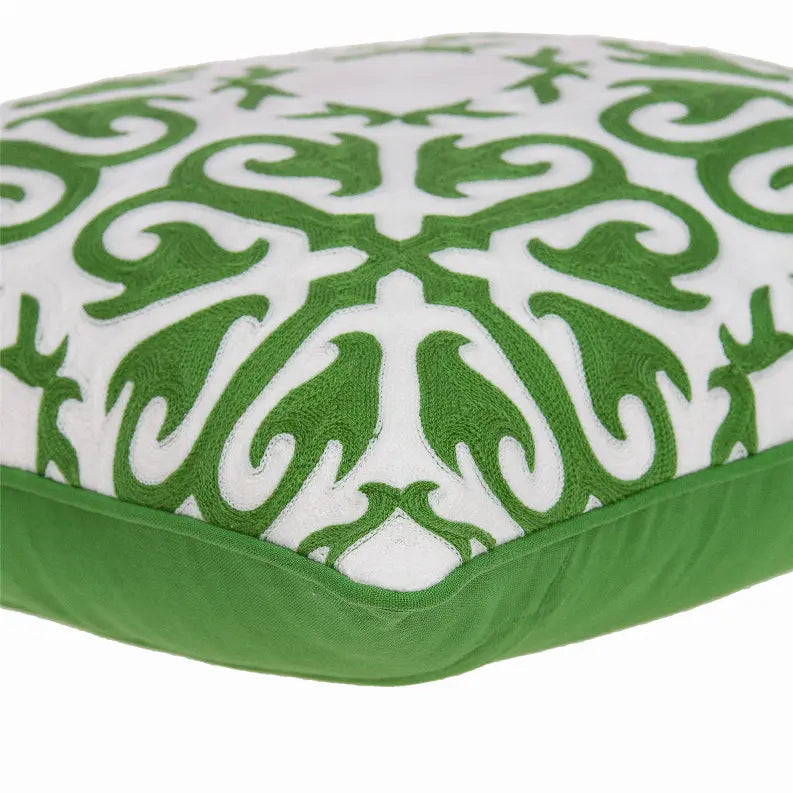Parkland Collection Ceti Green and White Throw Pillow Parkland Collection