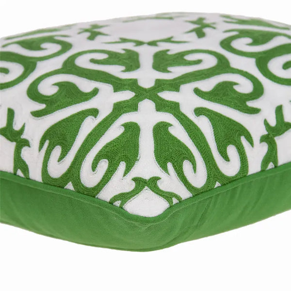 Parkland Collection Ceti Green and White Throw Pillow Parkland Collection