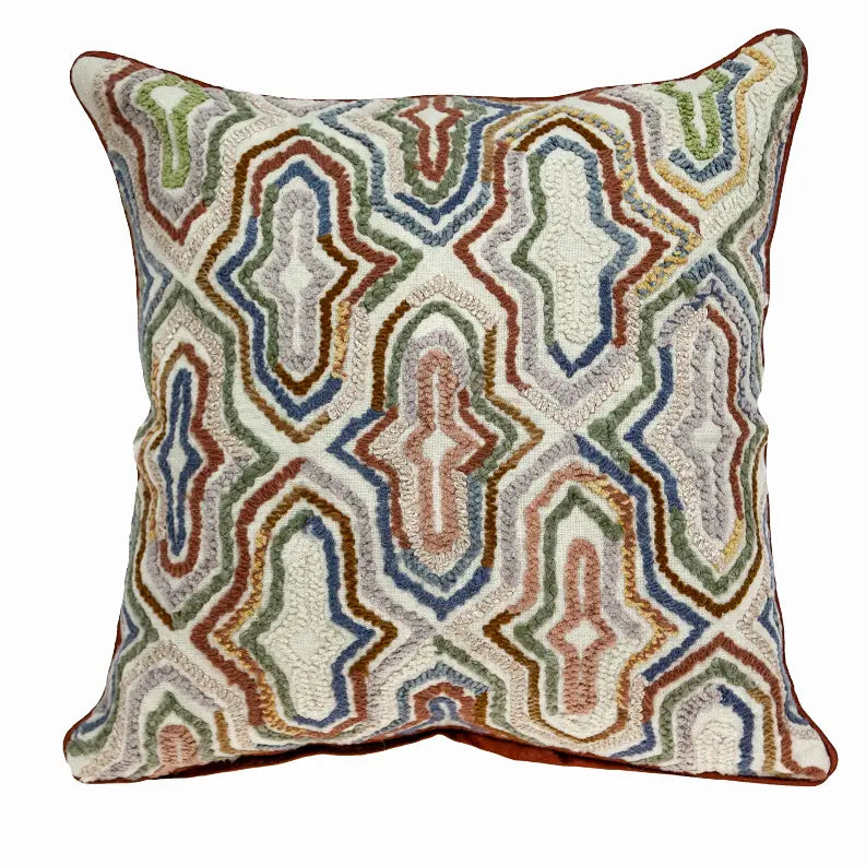 Parkland Collection Chava Transitional Multicolor Pillow Cover With Poly Insert Parkland Collection