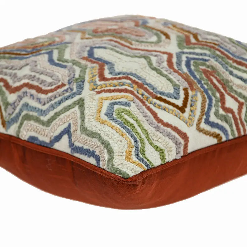 Parkland Collection Chava Transitional Multicolor Pillow Cover With Poly Insert Parkland Collection