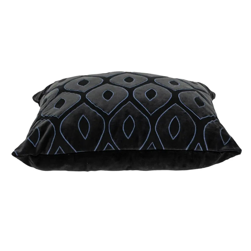 Parkland Collection Crimson Contemporary Charcoal Pillow Cover With Poly Insert Parkland Collection