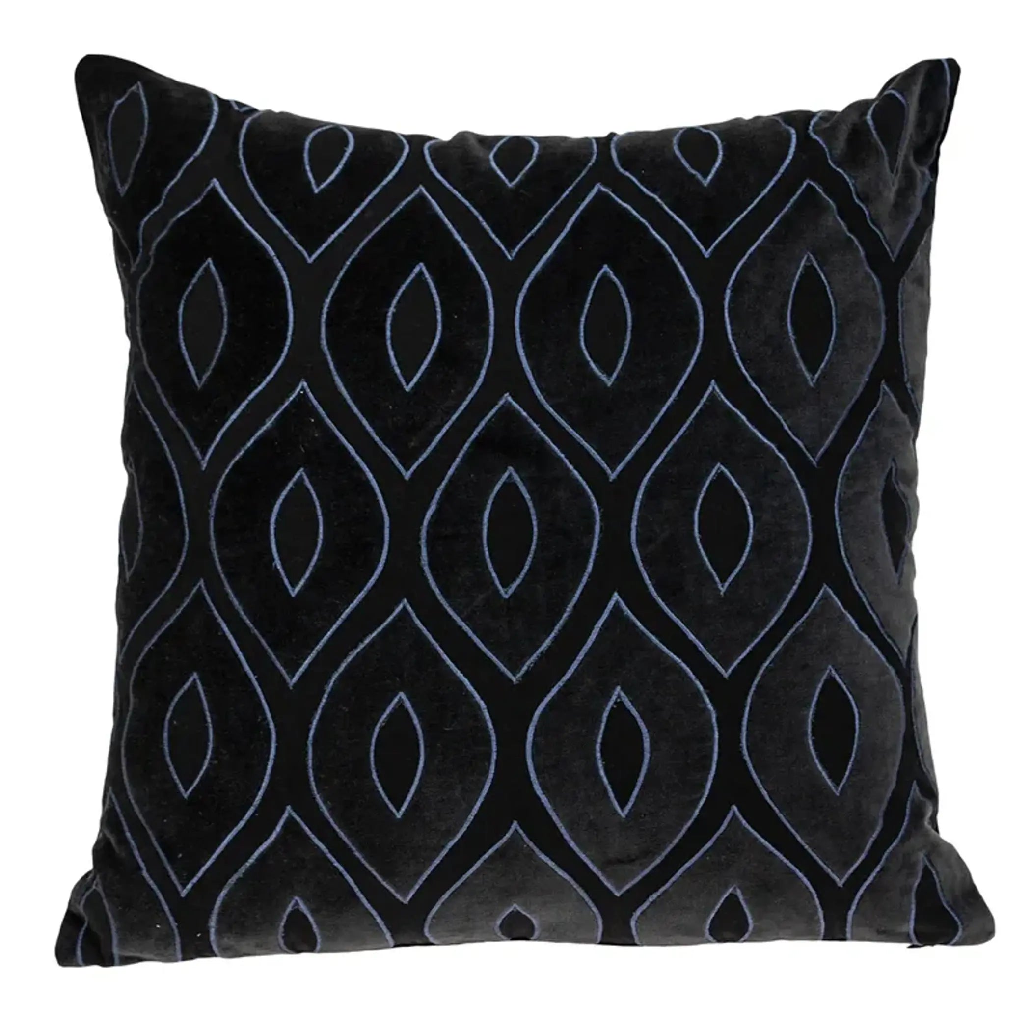 Parkland Collection Crimson Contemporary Charcoal Pillow Cover With Poly Insert Parkland Collection