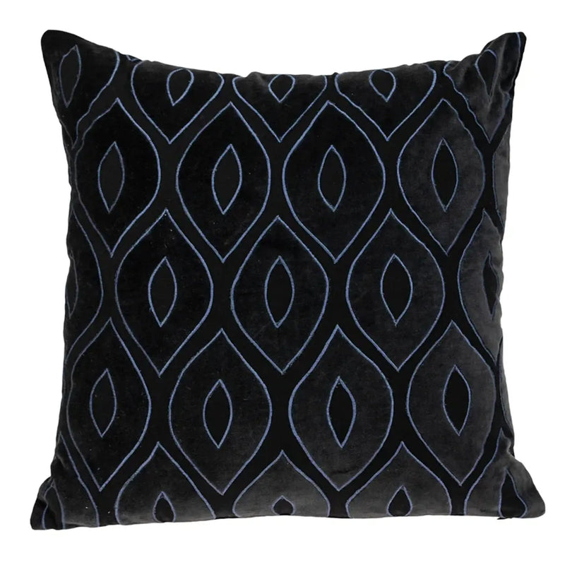 Parkland Collection Crimson Contemporary Charcoal Pillow Cover With Poly Insert Parkland Collection