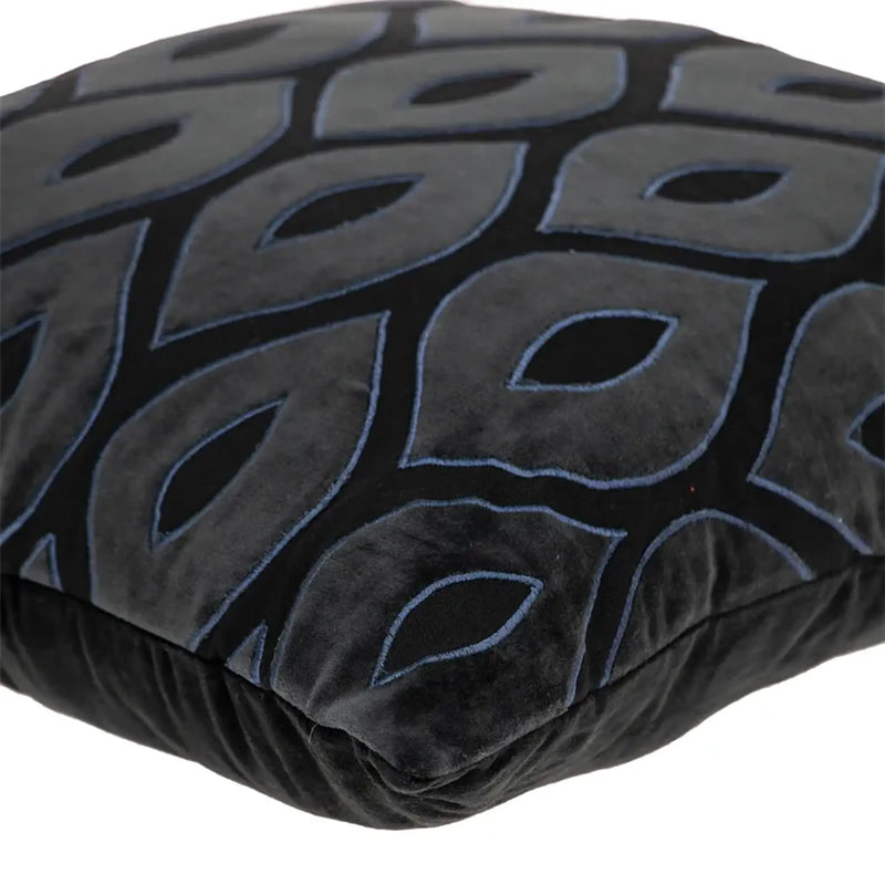Parkland Collection Crimson Contemporary Charcoal Pillow Cover With Poly Insert Parkland Collection