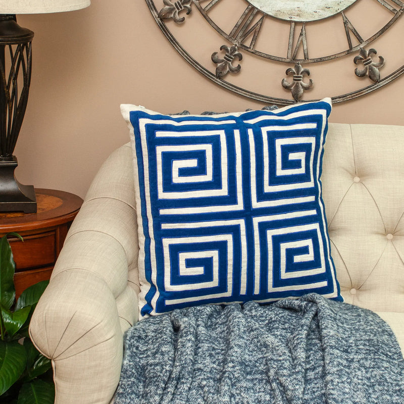 Parkland Collection Gio Contemporary Pillow Cover With Poly Insert Parkland Collection