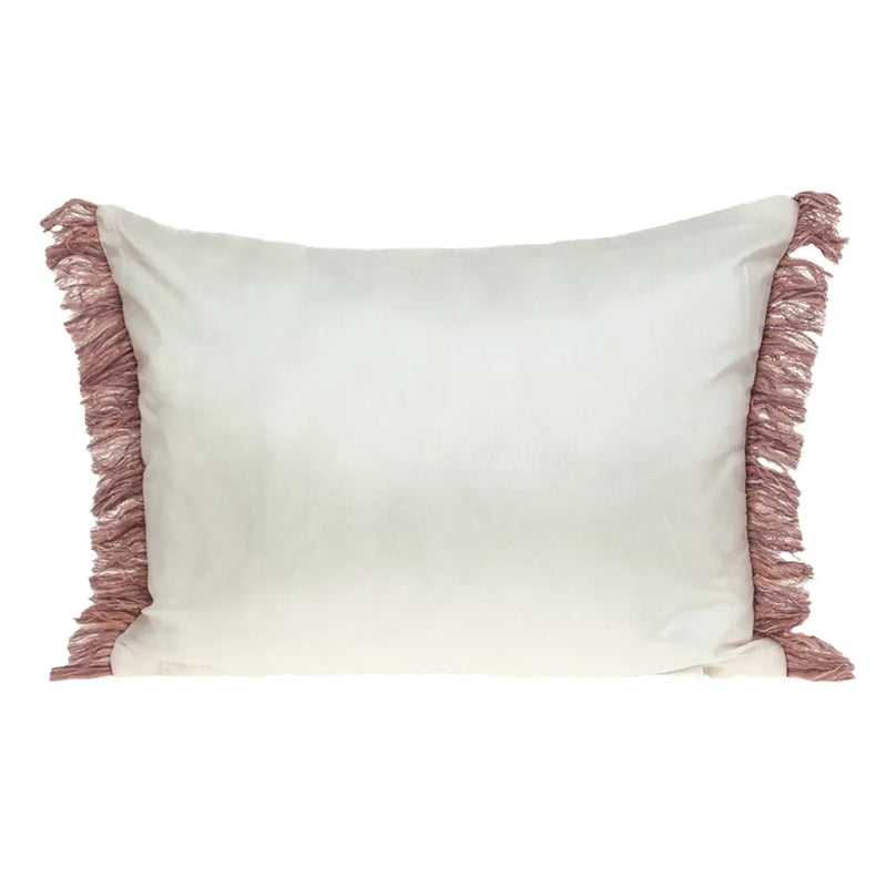 Parkland Collection Gracie Transitonal White Pillow Cover With Poly Insert Parkland Collection