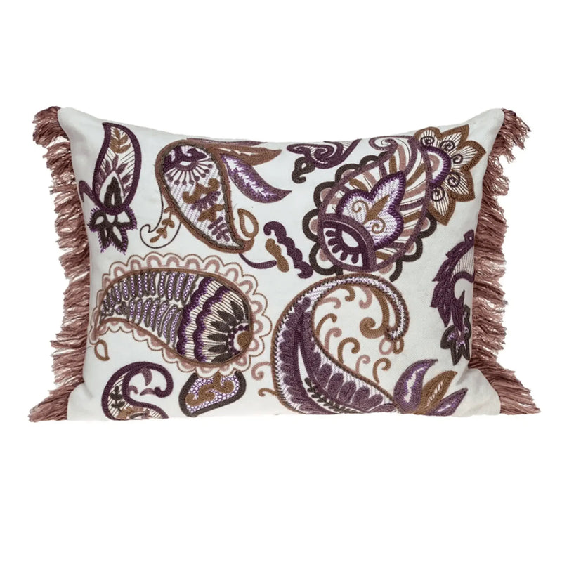 Parkland Collection Gracie Transitonal White Pillow Cover With Poly Insert Parkland Collection