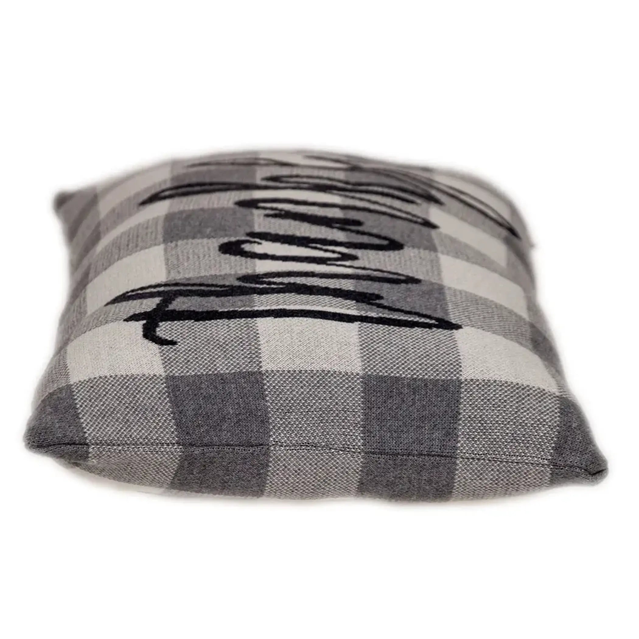 Parkland Collection Gray_Thankful Transitional Gray Throw Pillow Parkland Collection