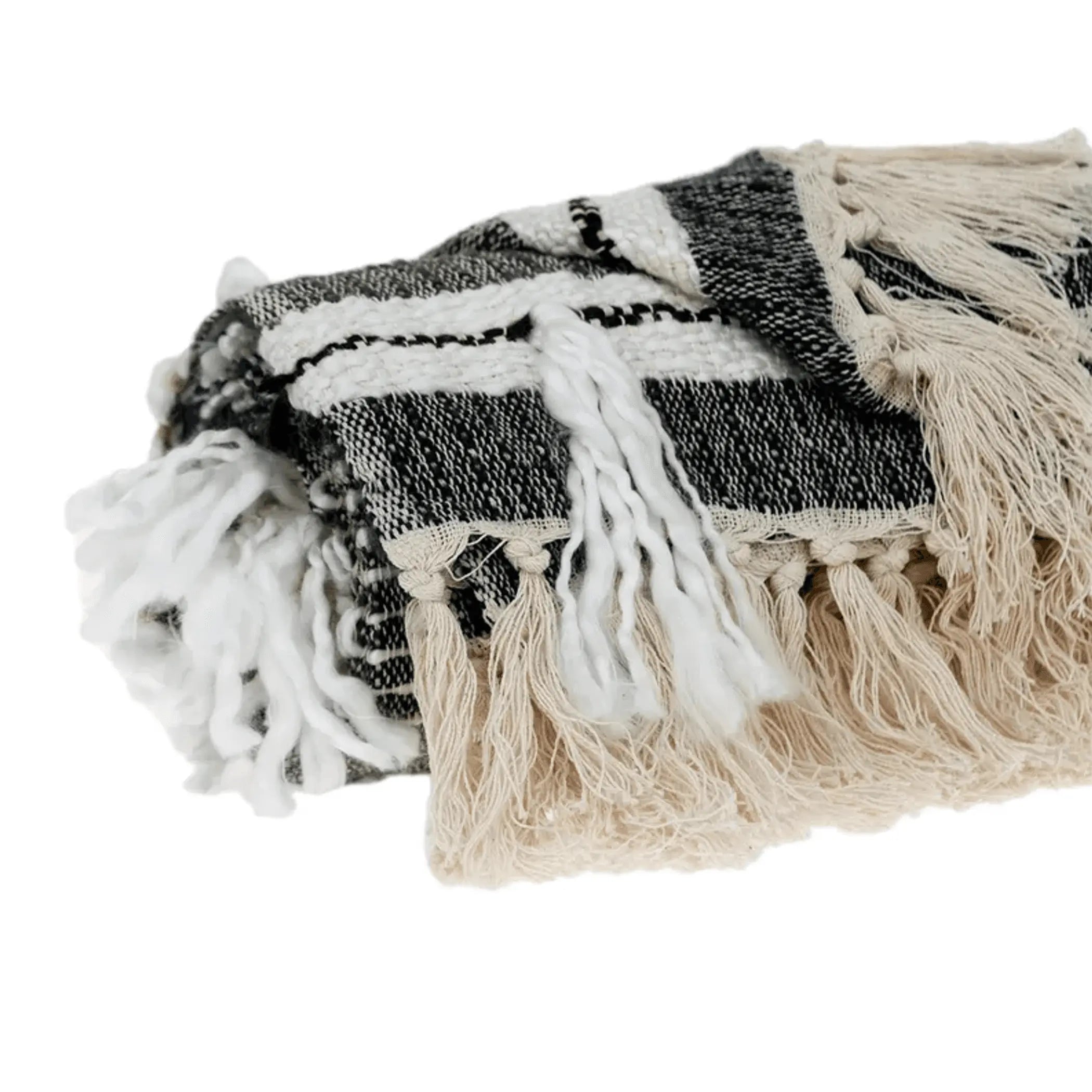 Parkland Collection Ira Eclectic Multicolor 52" x 67" Woven Handloom Throw Parkland Collection