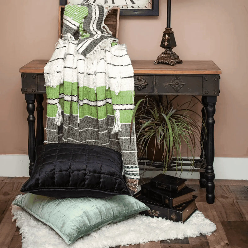 Parkland Collection Ira Eclectic Multicolor 52" x 67" Woven Handloom Throw Parkland Collection