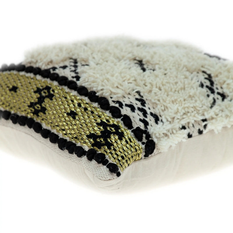 Parkland Collection Leopold Transitional Ivory Throw Pillow Parkland Collection