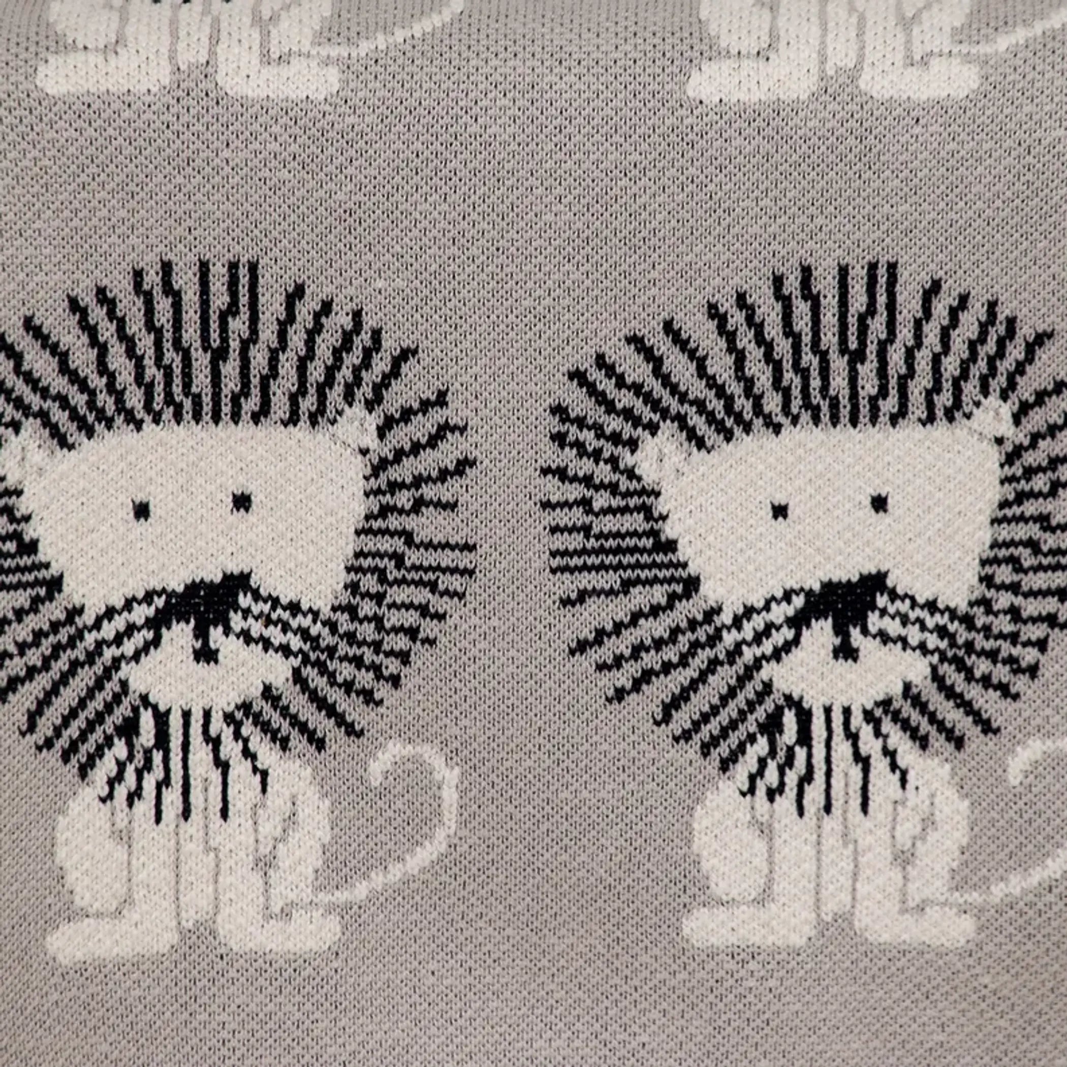 Parkland Collection Lion King Transitional Light Gray Kinitted 32" X 40"  Baby Blanket Parkland Collection