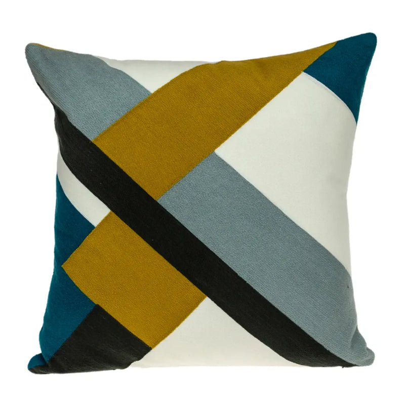 Parkland Collection Lumen Contemporary Multicolor Pillow Cover With Poly Insert Parkland Collection
