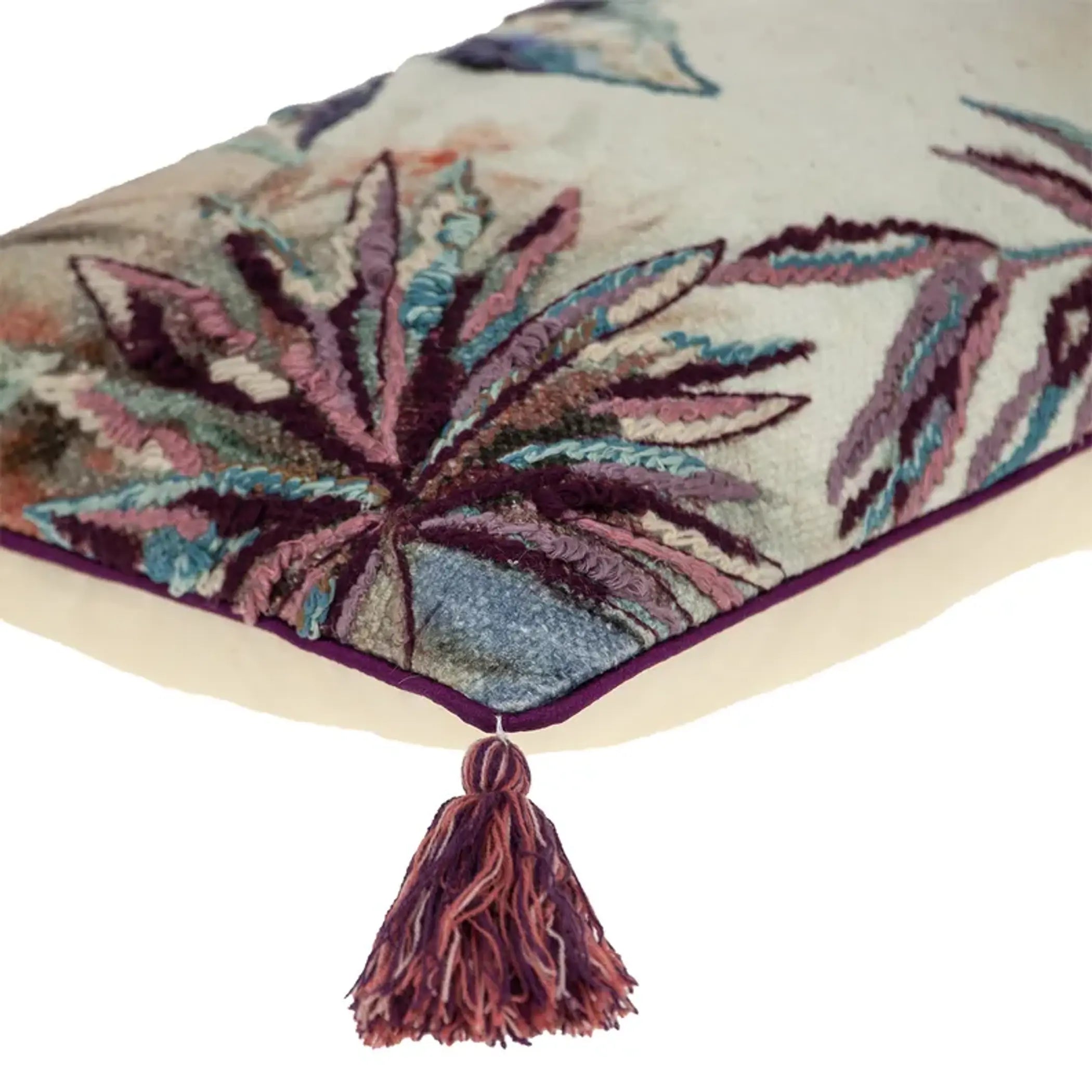 Parkland Collection Lydia Accent Multicolor Pillow Cover With Poly Insert Parkland Collection
