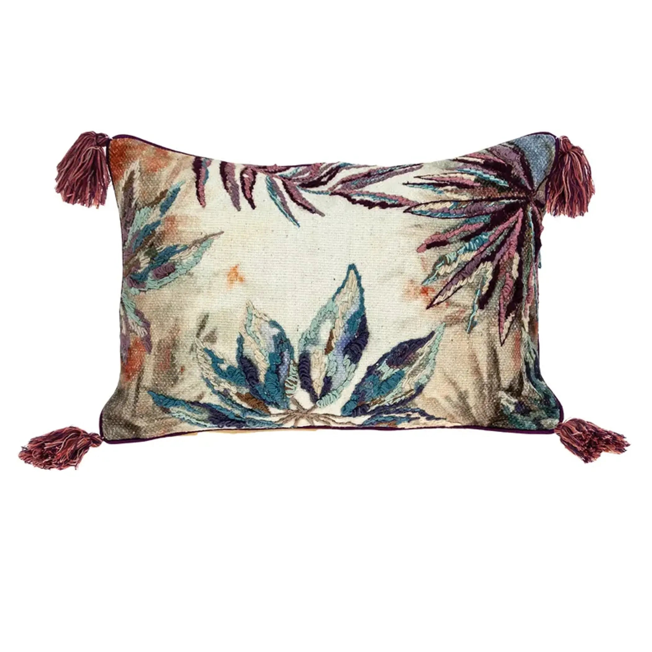 Parkland Collection Lydia Accent Multicolor Pillow Cover With Poly Insert Parkland Collection