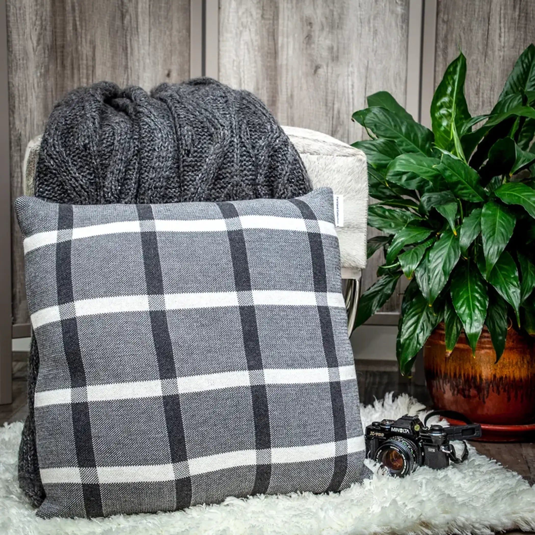 Parkland Collection Marco Gray Throw Pillow Parkland Collection