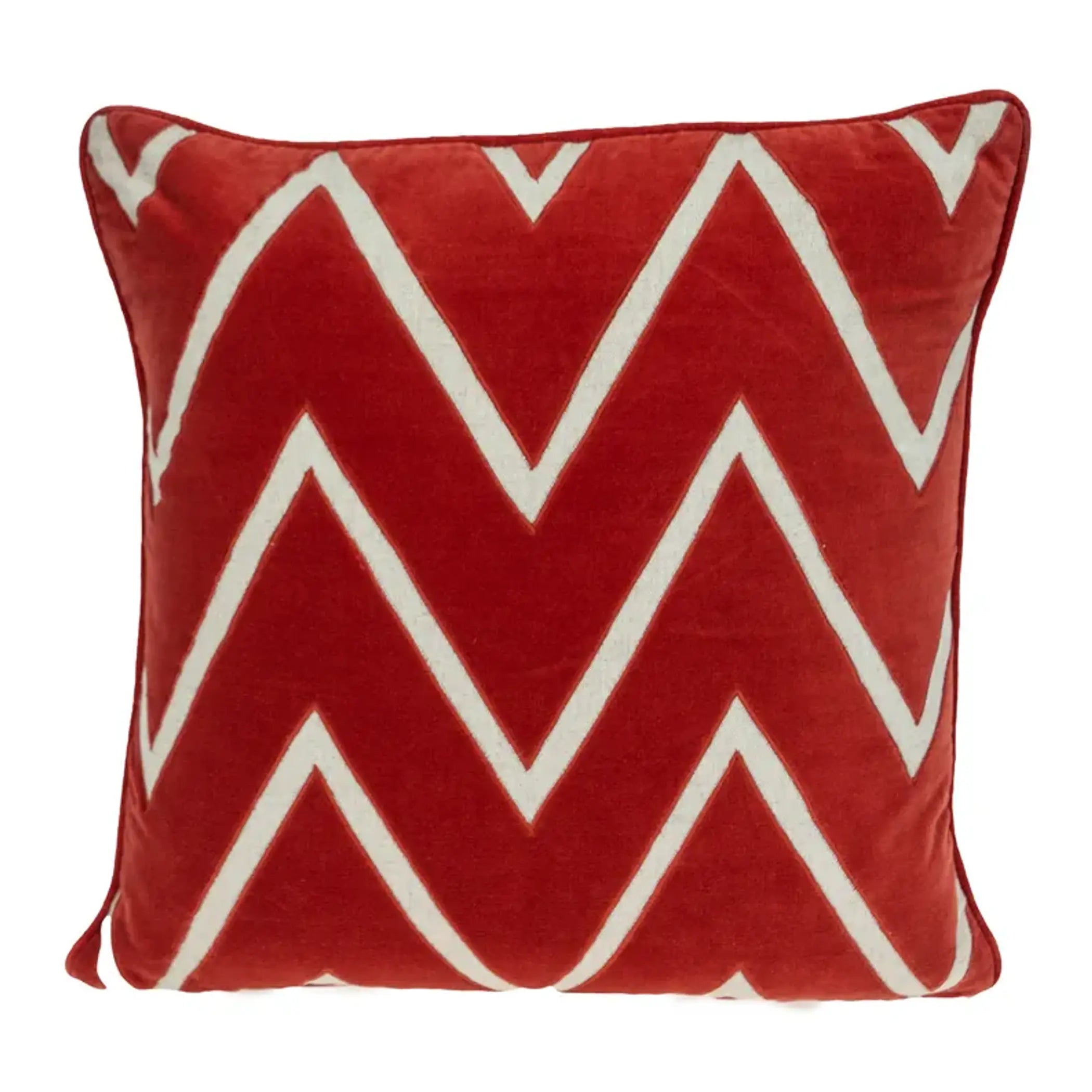 Parkland Collection Onyx Contemporary Red Pillow Cover With Poly Insert Parkland Collection