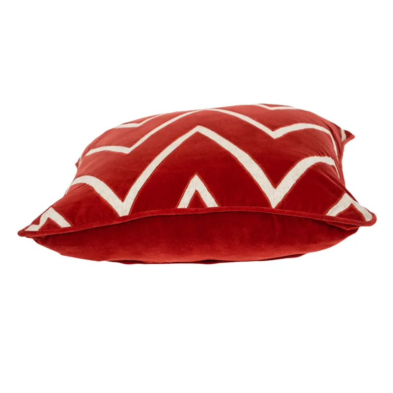 Parkland Collection Onyx Contemporary Red Pillow Cover With Poly Insert Parkland Collection
