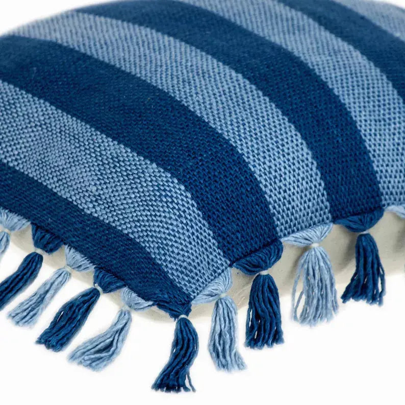Parkland Collection River Transitional Blue Throw Pillow Parkland Collection