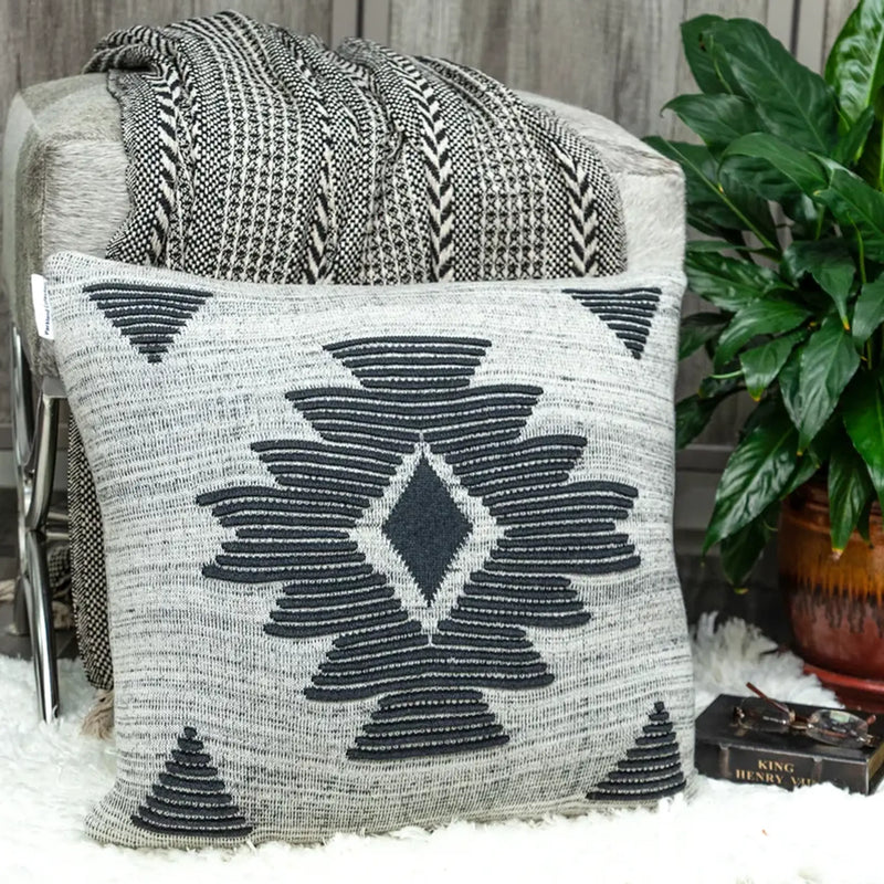 Parkland Collection Shosa Southwest Gray Throw Pillow Parkland Collection