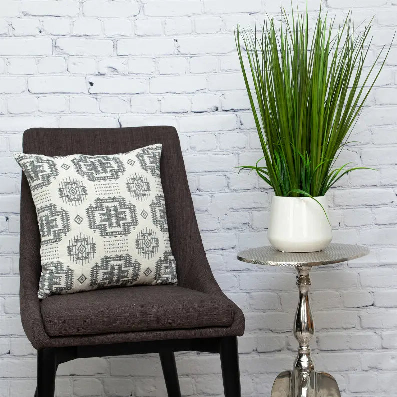 Parkland Collection Sima Transitional Beige Throw Pillow Parkland Collection