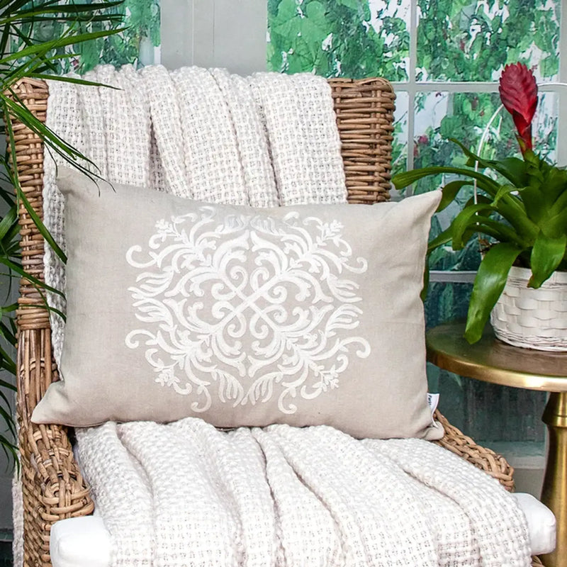 Parkland Collection Tara Beige Throw Pillow Parkland Collection