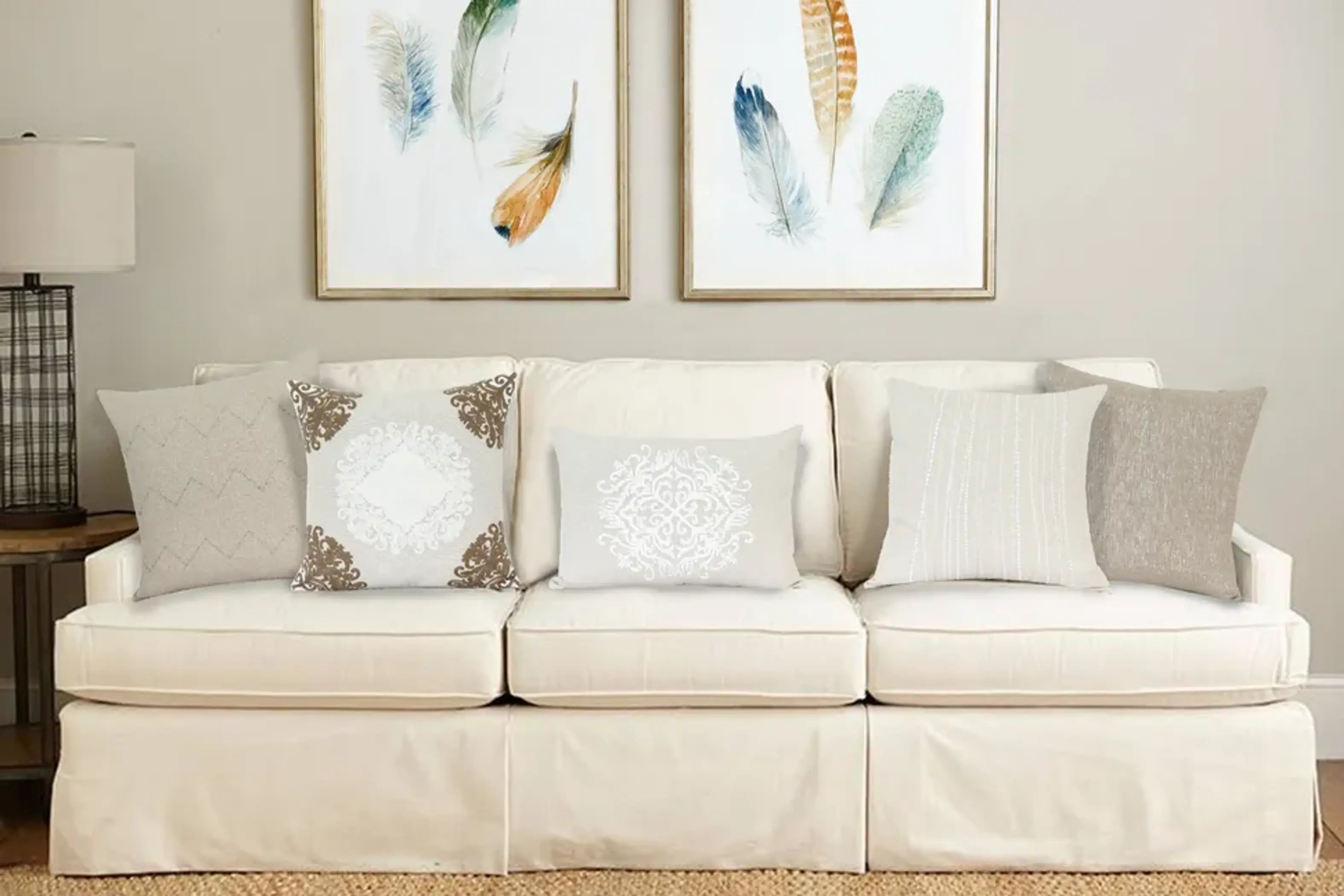 Parkland Collection Tara Beige Throw Pillow Parkland Collection