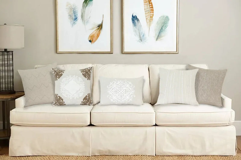 Parkland Collection Tara Beige Throw Pillow Parkland Collection