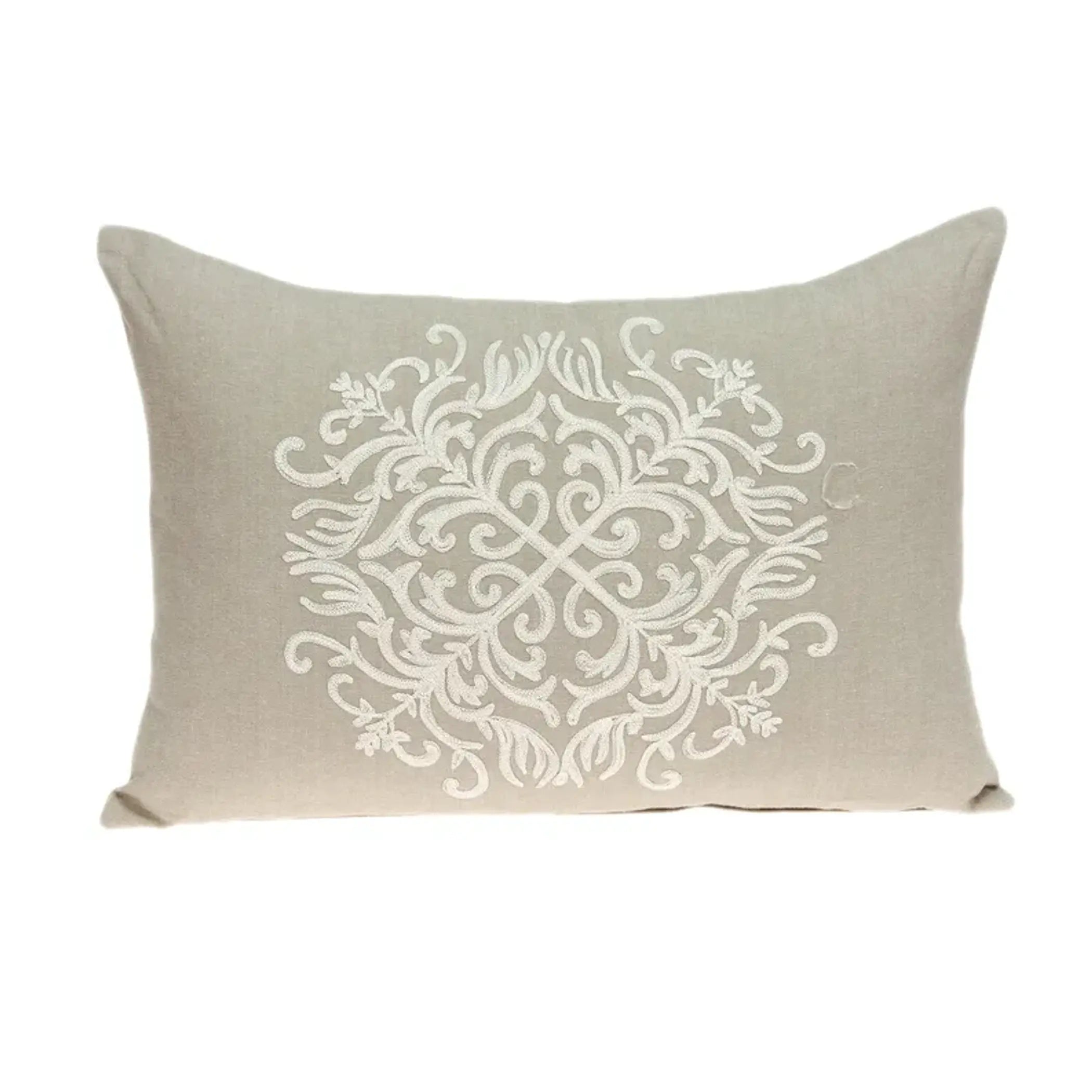 Parkland Collection Tara Beige Throw Pillow Parkland Collection
