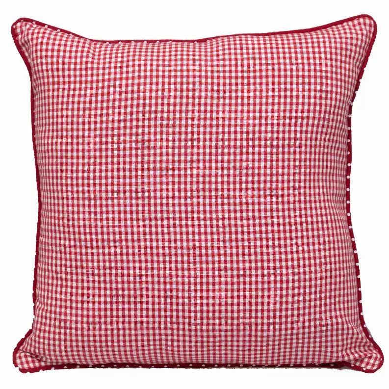 Parkland Collection Transitional Checkered White 18" x 18" Pillow Parkland Collection