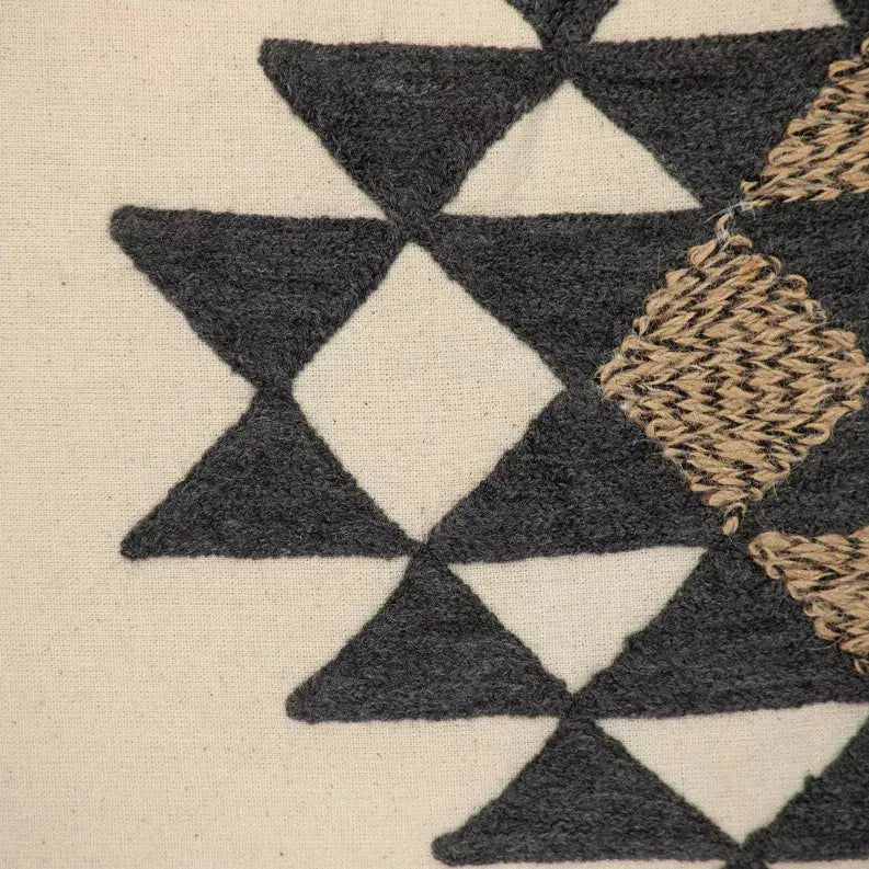 Parkland Collection Transitional Geometric Beige 14" x 20" Pillow Parkland Collection