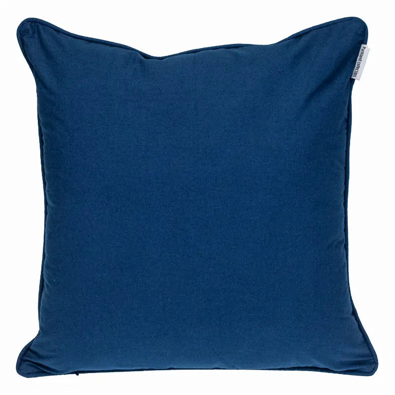 Parkland Collection Transitional Geometric Blue Square 20" x 20" Pillow Parkland Collection