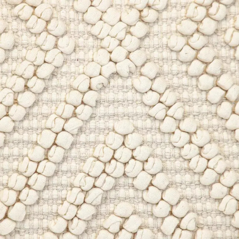 Parkland Collection Transitional Geometric Off-White 20" x 20" Pillow Parkland Collection
