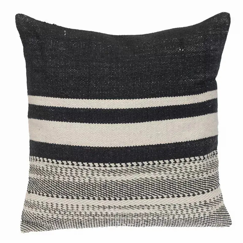 Parkland Collection Transitional Striped Square Pillow Parkland Collection