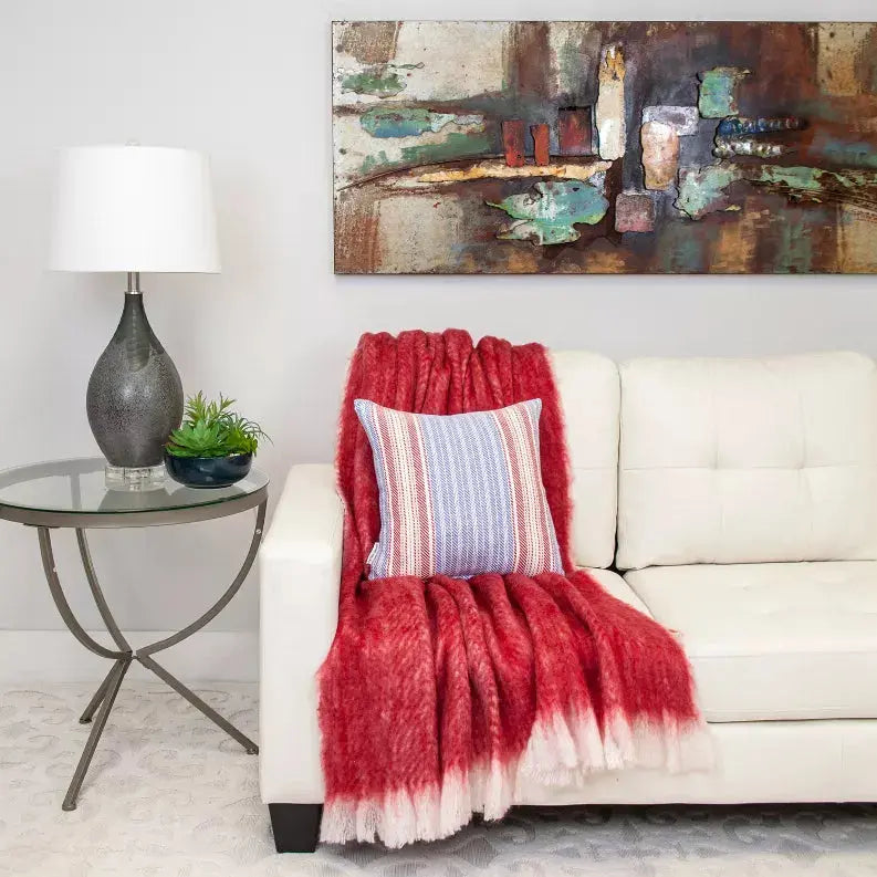 Parkland Collection Transitional Striped Square Pillow Parkland Collection
