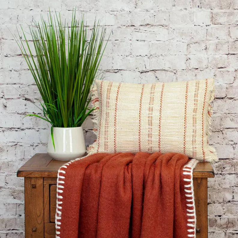 Parkland Collection Transitional Stripes Rectangle 14" x 20" Pillow Parkland Collection