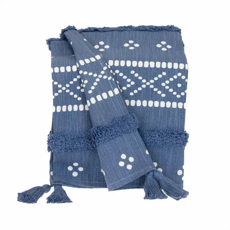 Parkland Collection Transitional Stripes and Dots 50" x 60" Throw Parkland Collection