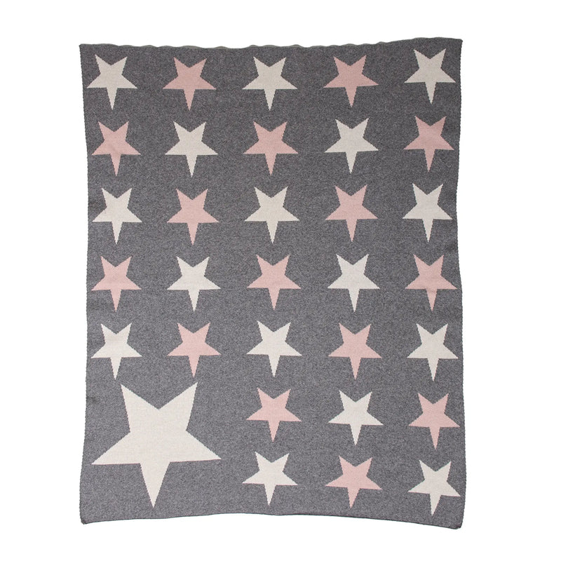 Parkland Collection Twinkle Stars Transitional KNITTED 32" X 40" Baby Blanket Parkland Collection