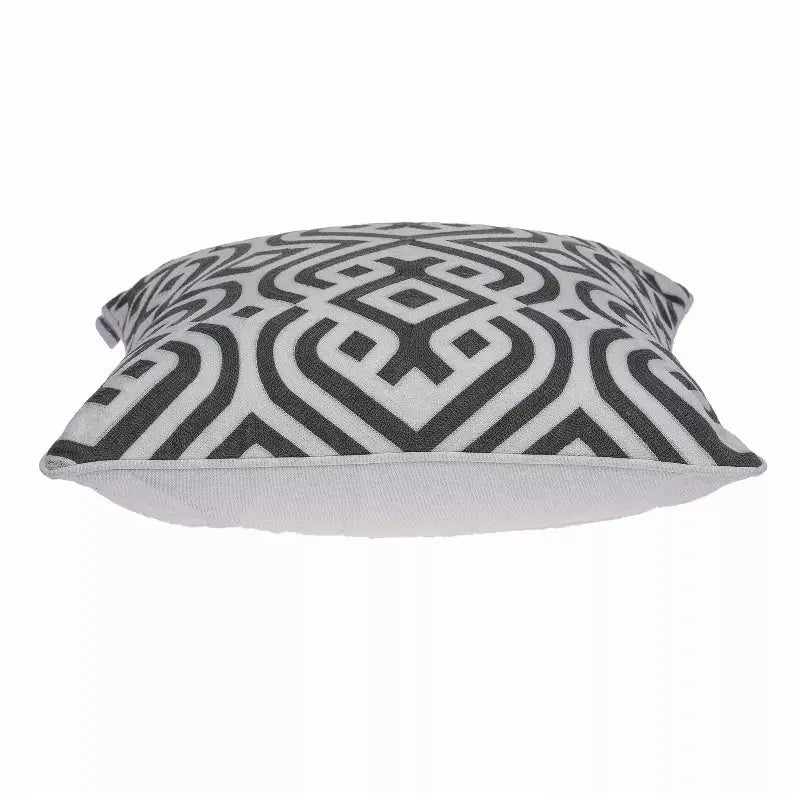 Parkland Collection Vega Gray and White Throw Pillow Parkland Collection
